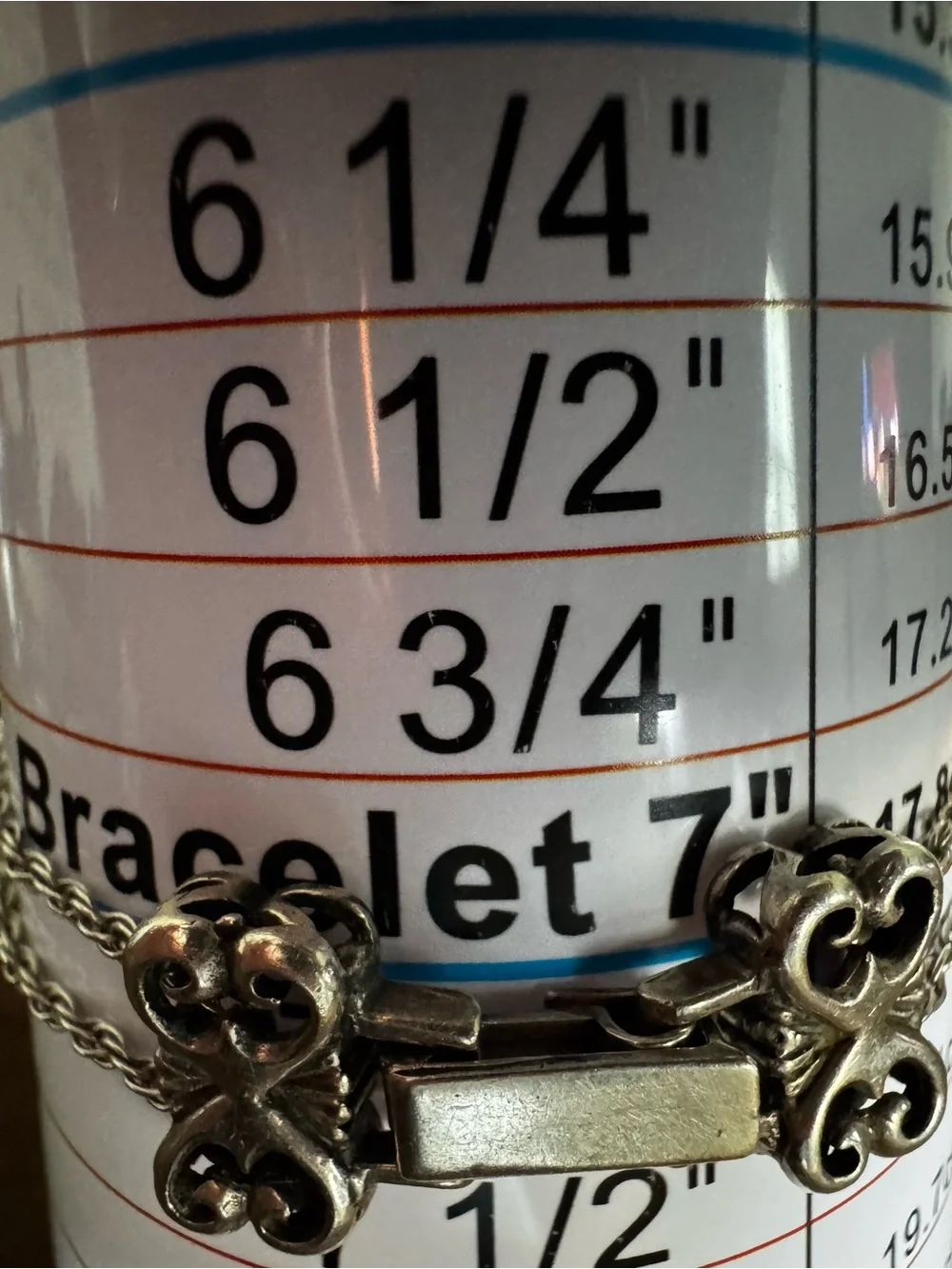 Silver Tone Decorative Charm Bracelet